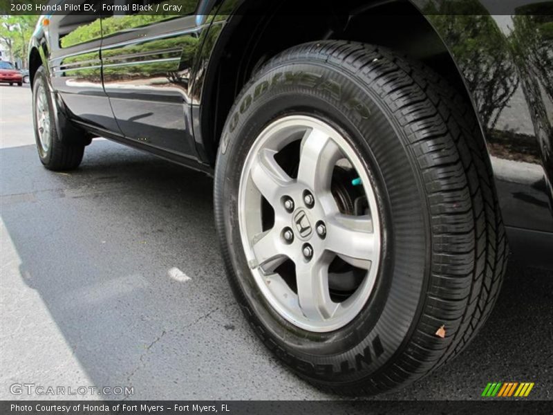Formal Black / Gray 2008 Honda Pilot EX