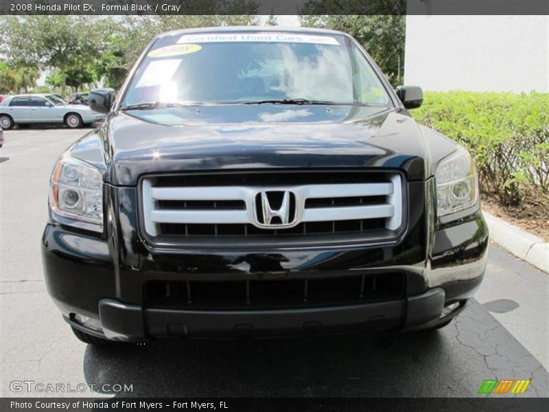 Formal Black / Gray 2008 Honda Pilot EX