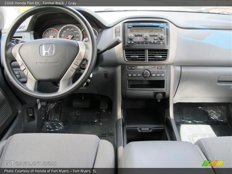 Formal Black / Gray 2008 Honda Pilot EX
