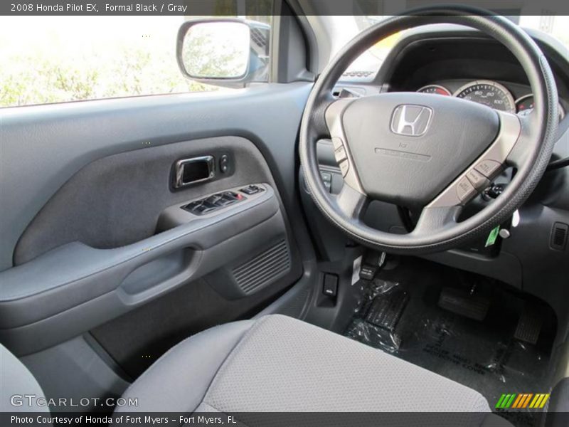 Formal Black / Gray 2008 Honda Pilot EX