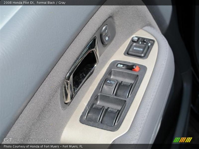 Formal Black / Gray 2008 Honda Pilot EX