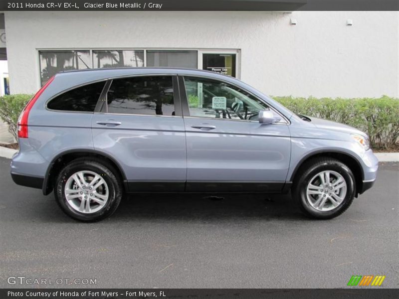 Glacier Blue Metallic / Gray 2011 Honda CR-V EX-L