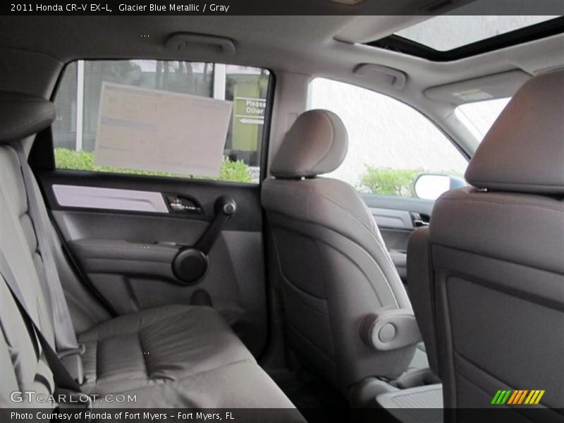 Glacier Blue Metallic / Gray 2011 Honda CR-V EX-L