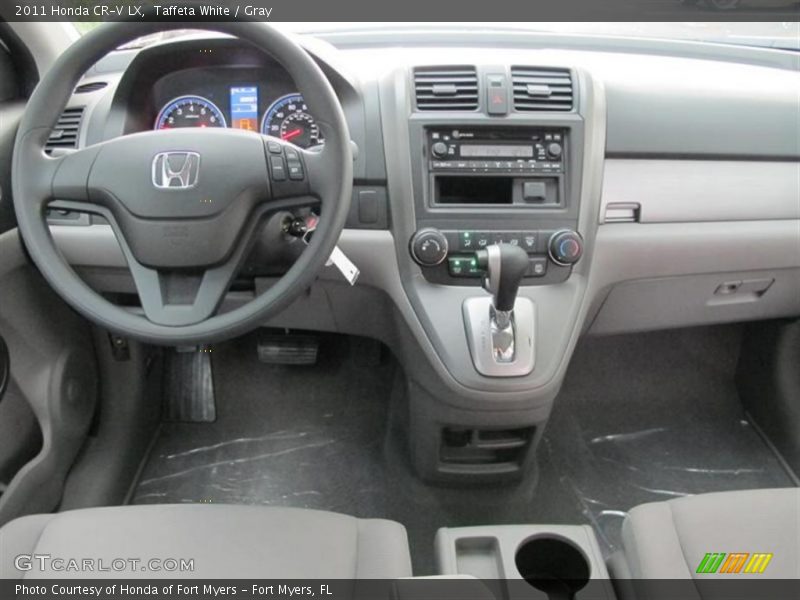Taffeta White / Gray 2011 Honda CR-V LX