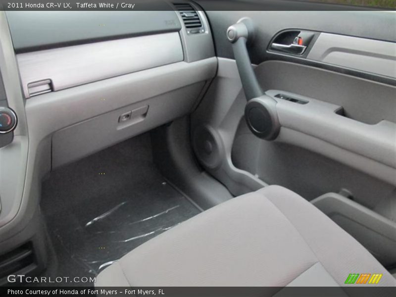 Taffeta White / Gray 2011 Honda CR-V LX