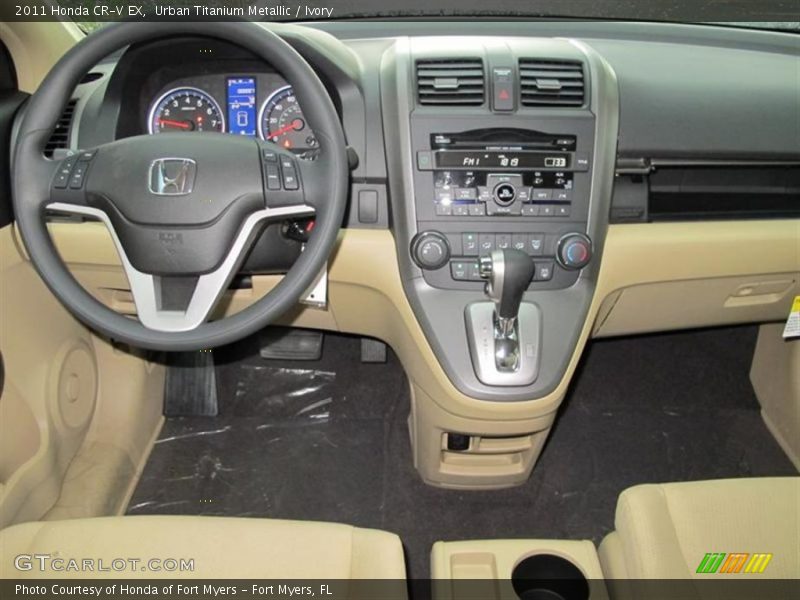 Urban Titanium Metallic / Ivory 2011 Honda CR-V EX