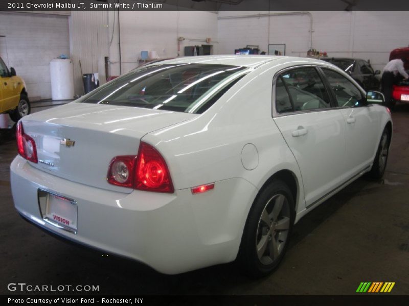 Summit White / Titanium 2011 Chevrolet Malibu LT
