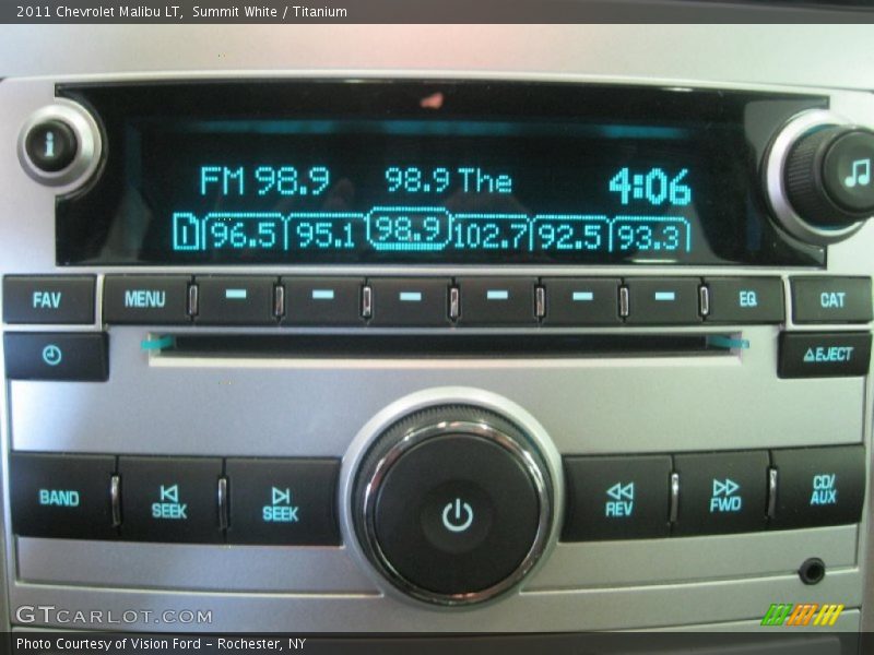 Summit White / Titanium 2011 Chevrolet Malibu LT