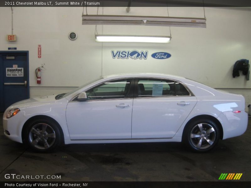 Summit White / Titanium 2011 Chevrolet Malibu LT