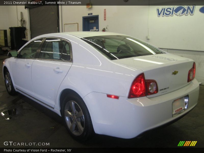 Summit White / Titanium 2011 Chevrolet Malibu LT