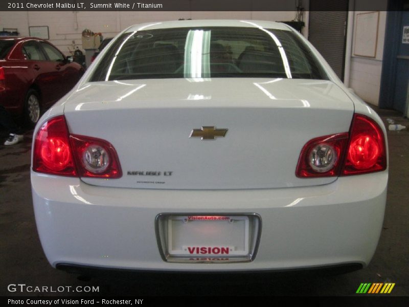Summit White / Titanium 2011 Chevrolet Malibu LT