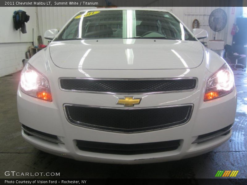 Summit White / Titanium 2011 Chevrolet Malibu LT