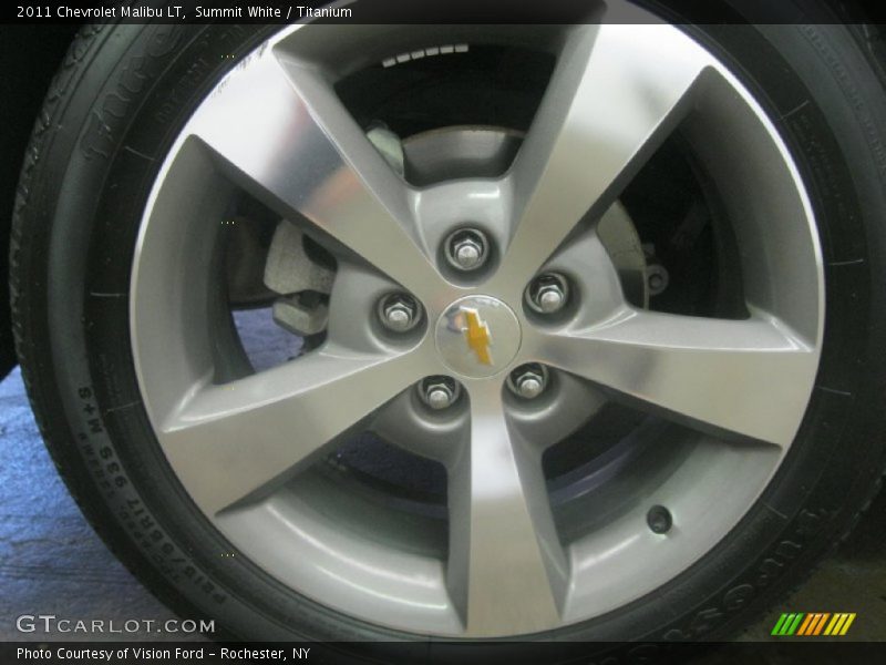 Summit White / Titanium 2011 Chevrolet Malibu LT