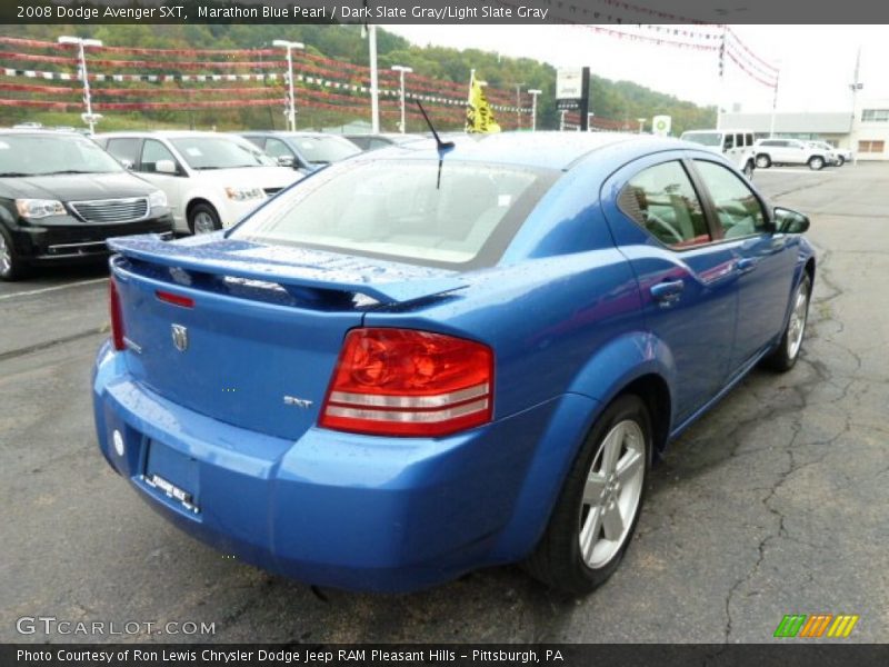 Marathon Blue Pearl / Dark Slate Gray/Light Slate Gray 2008 Dodge Avenger SXT