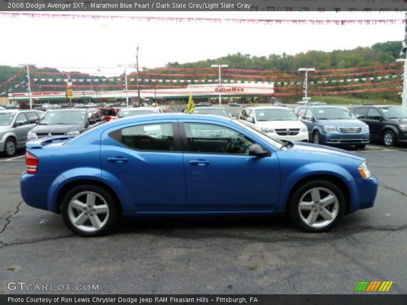 Marathon Blue Pearl / Dark Slate Gray/Light Slate Gray 2008 Dodge Avenger SXT