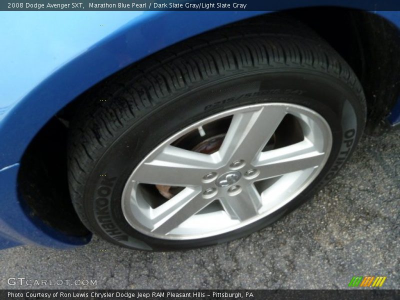Marathon Blue Pearl / Dark Slate Gray/Light Slate Gray 2008 Dodge Avenger SXT