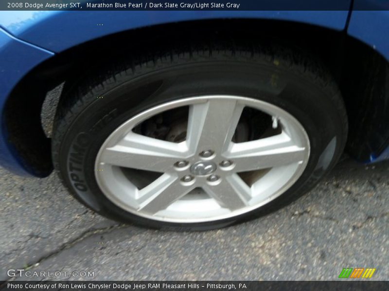 Marathon Blue Pearl / Dark Slate Gray/Light Slate Gray 2008 Dodge Avenger SXT