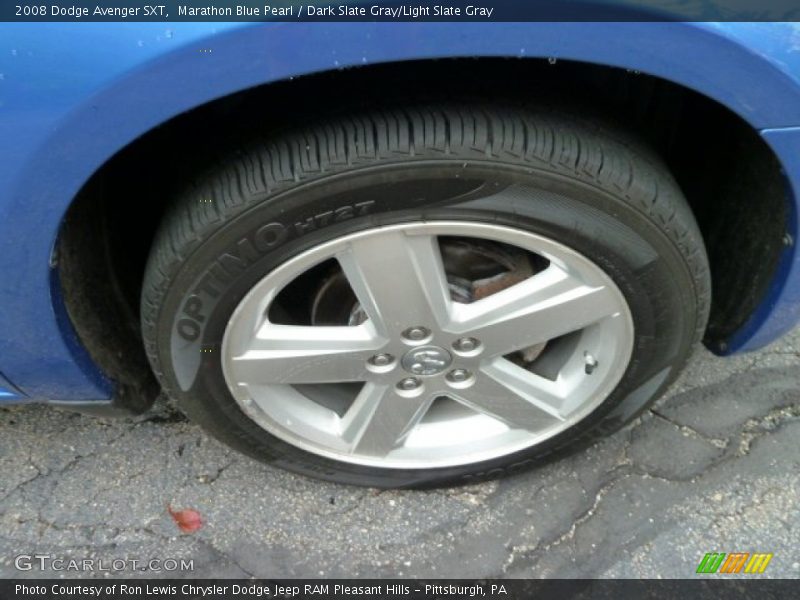 Marathon Blue Pearl / Dark Slate Gray/Light Slate Gray 2008 Dodge Avenger SXT