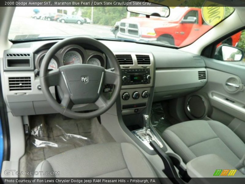 Marathon Blue Pearl / Dark Slate Gray/Light Slate Gray 2008 Dodge Avenger SXT