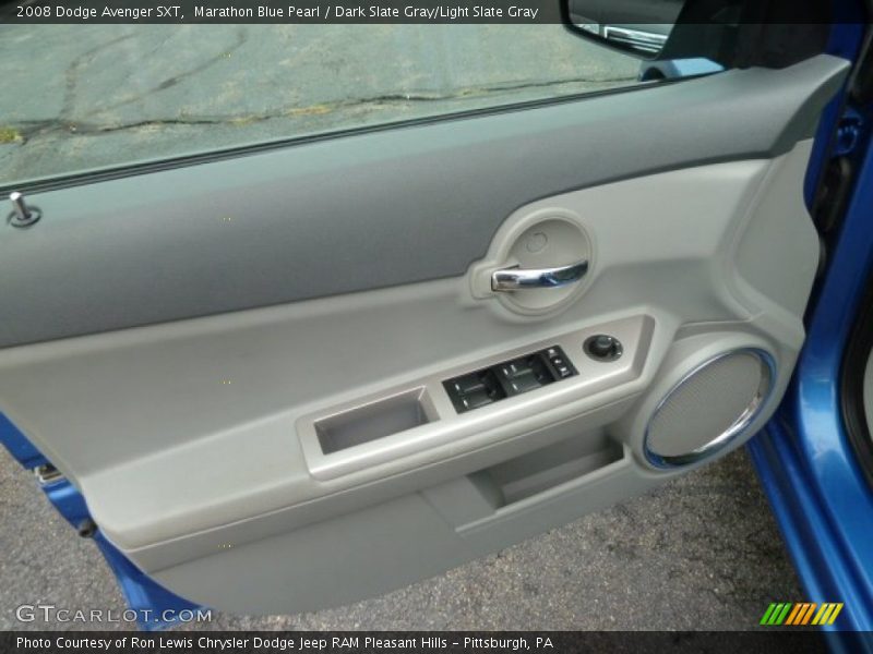 Marathon Blue Pearl / Dark Slate Gray/Light Slate Gray 2008 Dodge Avenger SXT