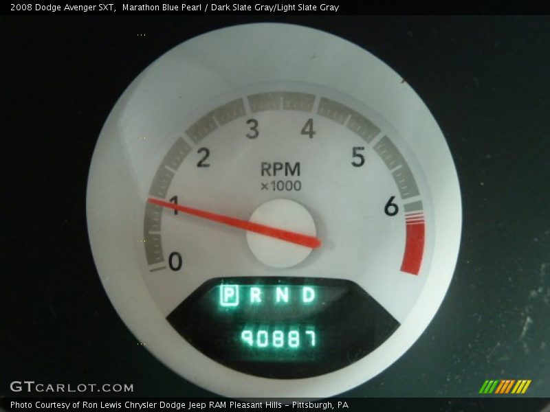 Marathon Blue Pearl / Dark Slate Gray/Light Slate Gray 2008 Dodge Avenger SXT
