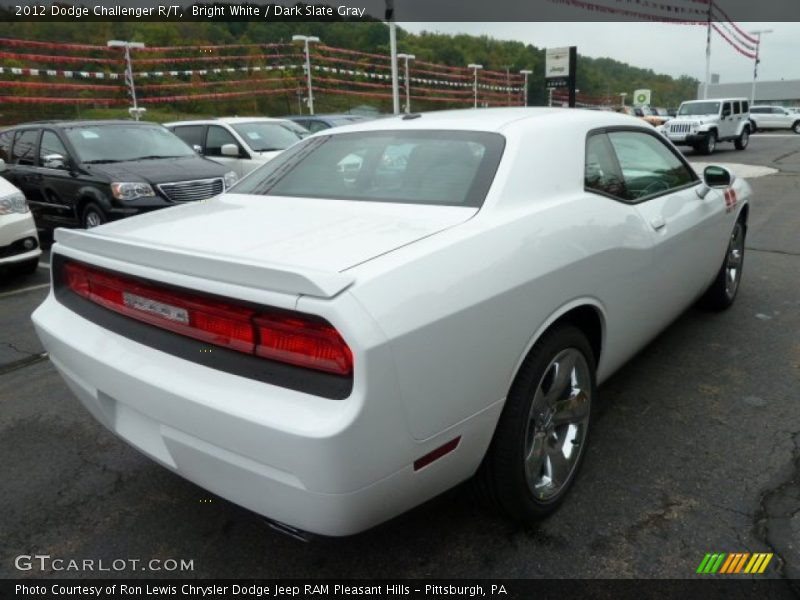 Bright White / Dark Slate Gray 2012 Dodge Challenger R/T