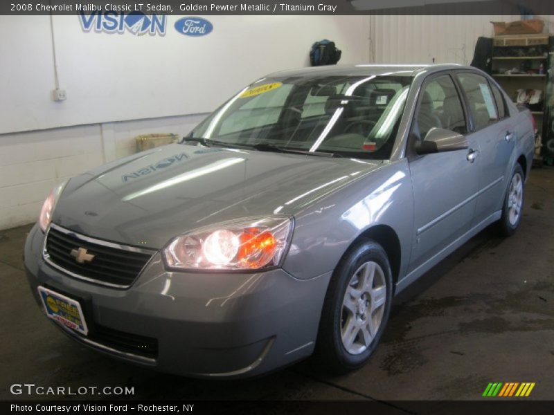 Golden Pewter Metallic / Titanium Gray 2008 Chevrolet Malibu Classic LT Sedan