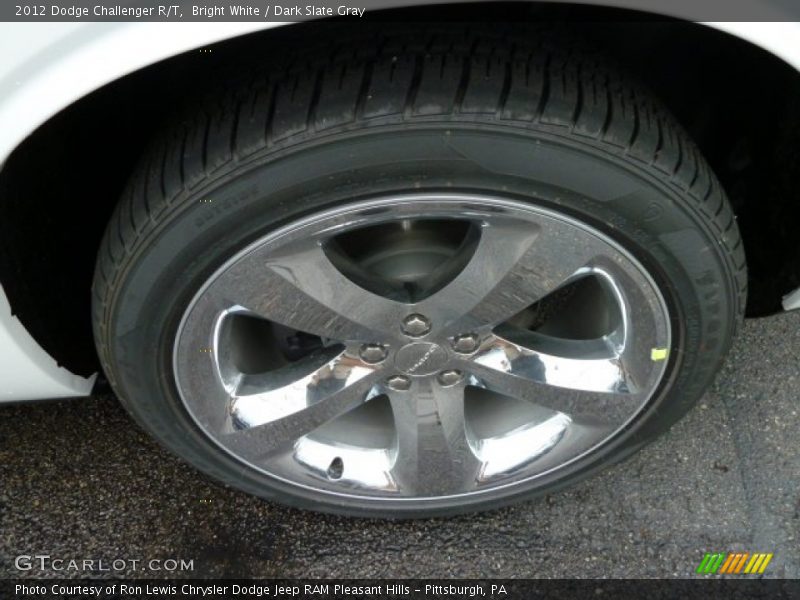 Bright White / Dark Slate Gray 2012 Dodge Challenger R/T