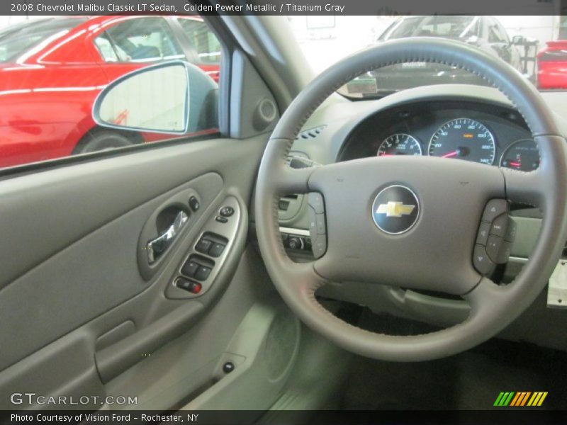 Golden Pewter Metallic / Titanium Gray 2008 Chevrolet Malibu Classic LT Sedan