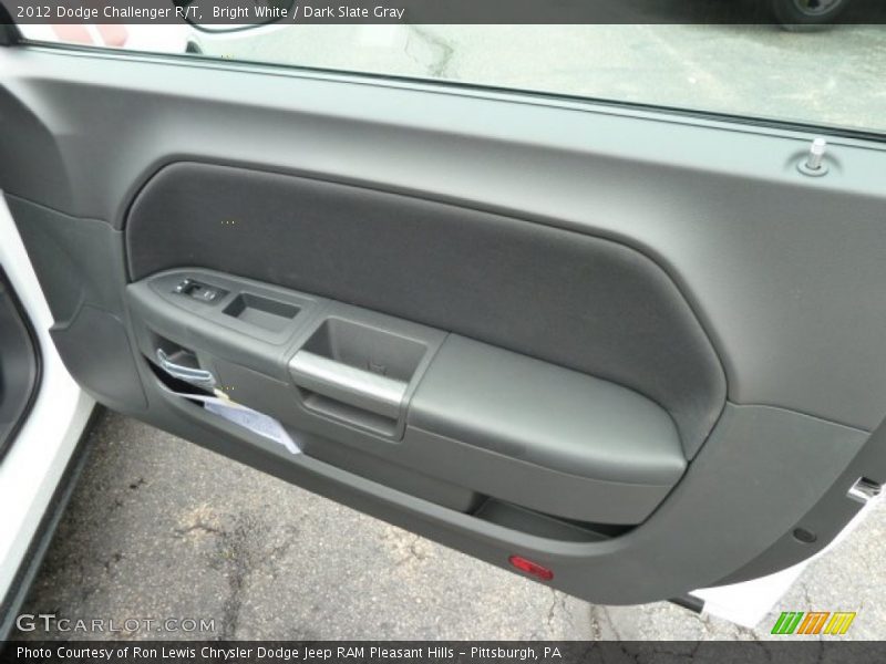Bright White / Dark Slate Gray 2012 Dodge Challenger R/T