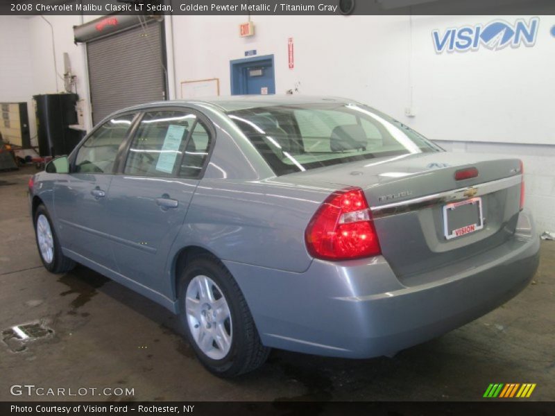 Golden Pewter Metallic / Titanium Gray 2008 Chevrolet Malibu Classic LT Sedan