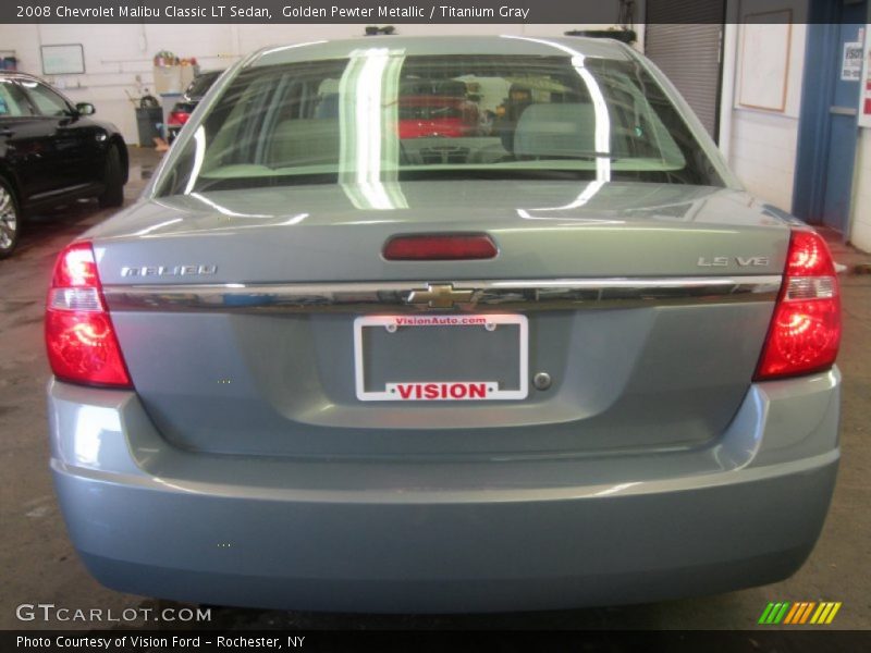 Golden Pewter Metallic / Titanium Gray 2008 Chevrolet Malibu Classic LT Sedan