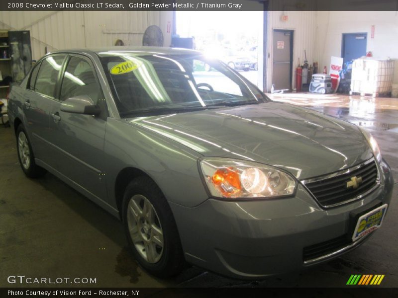 Golden Pewter Metallic / Titanium Gray 2008 Chevrolet Malibu Classic LT Sedan