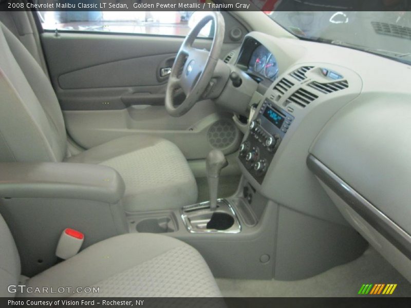 Golden Pewter Metallic / Titanium Gray 2008 Chevrolet Malibu Classic LT Sedan
