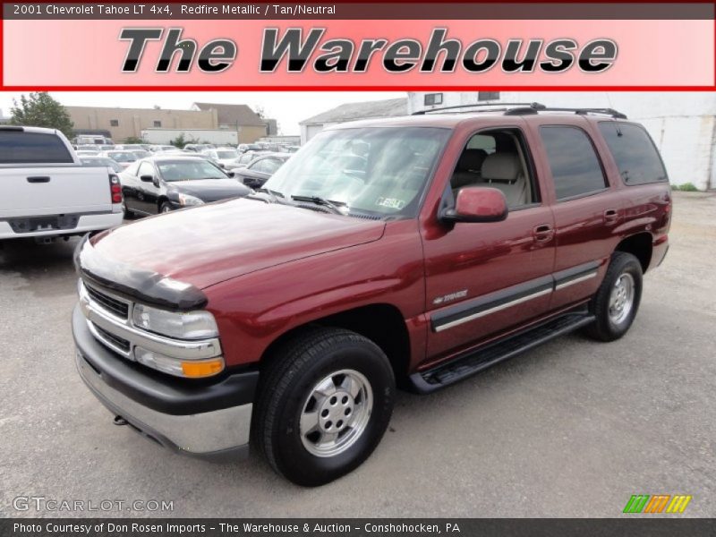 Redfire Metallic / Tan/Neutral 2001 Chevrolet Tahoe LT 4x4