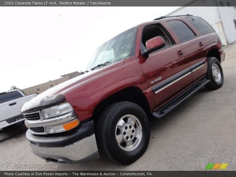 Redfire Metallic / Tan/Neutral 2001 Chevrolet Tahoe LT 4x4