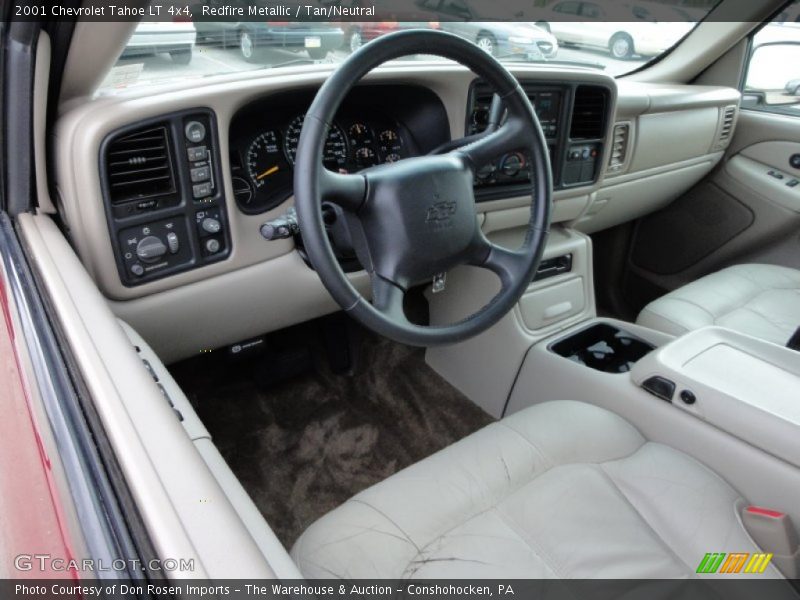 Redfire Metallic / Tan/Neutral 2001 Chevrolet Tahoe LT 4x4