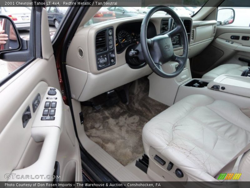 Redfire Metallic / Tan/Neutral 2001 Chevrolet Tahoe LT 4x4