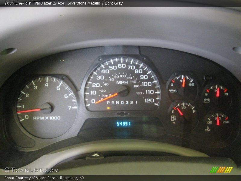 Silverstone Metallic / Light Gray 2006 Chevrolet TrailBlazer LS 4x4