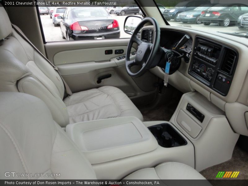 Redfire Metallic / Tan/Neutral 2001 Chevrolet Tahoe LT 4x4