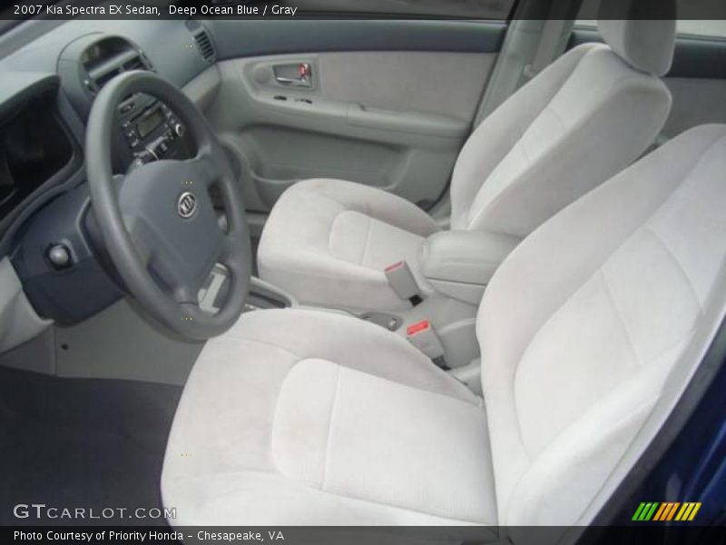 Deep Ocean Blue / Gray 2007 Kia Spectra EX Sedan