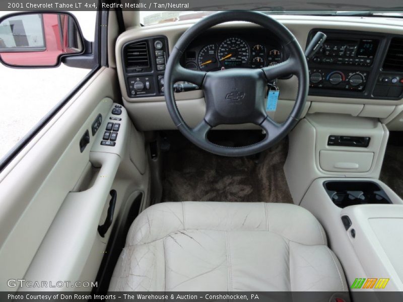 Redfire Metallic / Tan/Neutral 2001 Chevrolet Tahoe LT 4x4