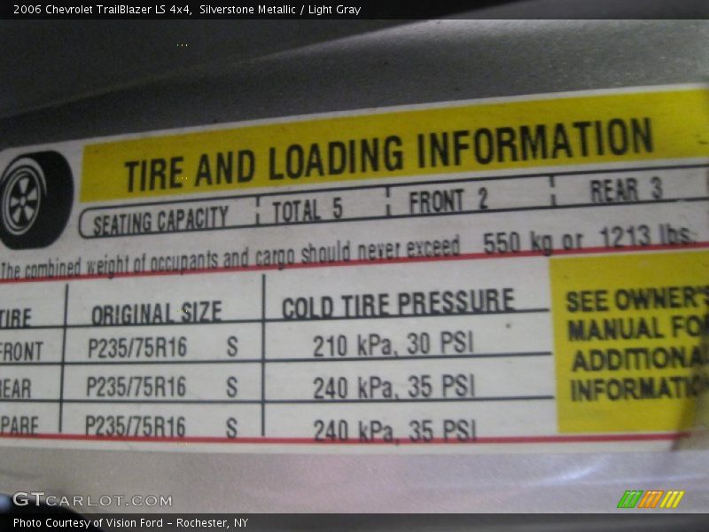 Silverstone Metallic / Light Gray 2006 Chevrolet TrailBlazer LS 4x4