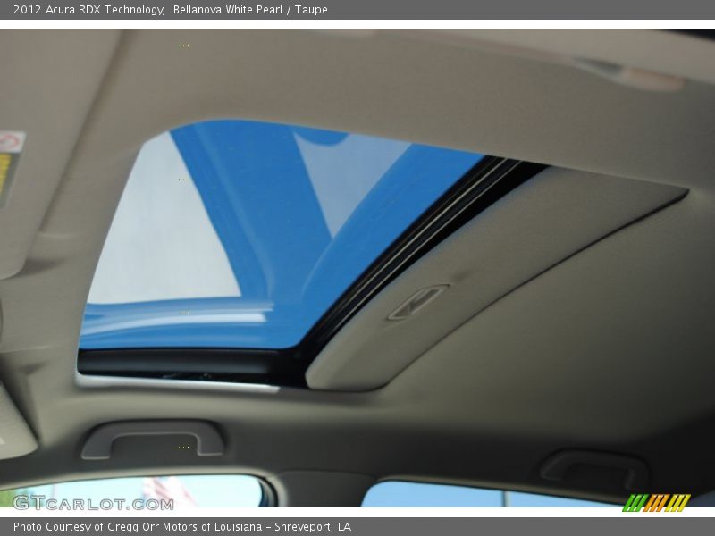 Sunroof of 2012 RDX Technology