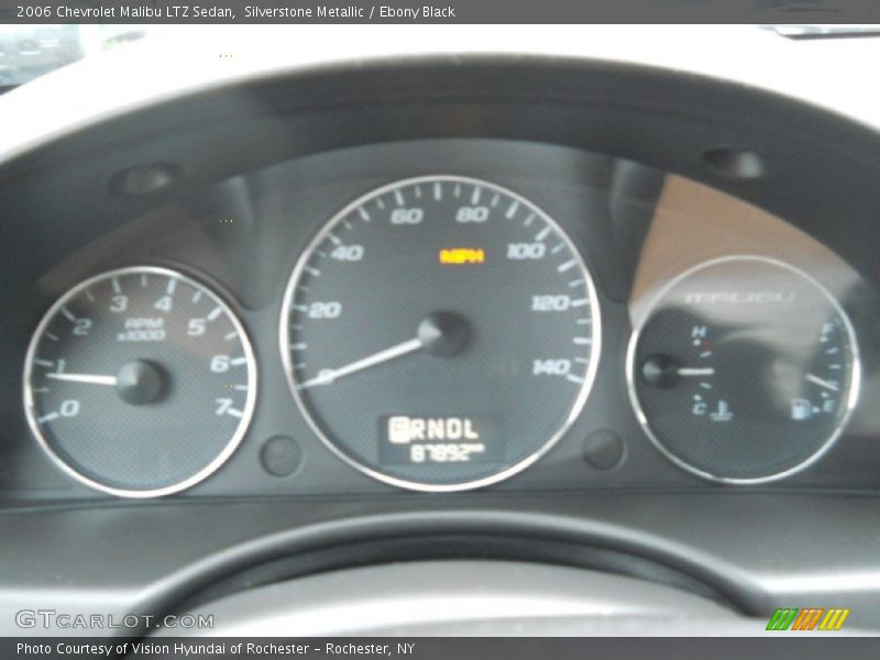 Silverstone Metallic / Ebony Black 2006 Chevrolet Malibu LTZ Sedan