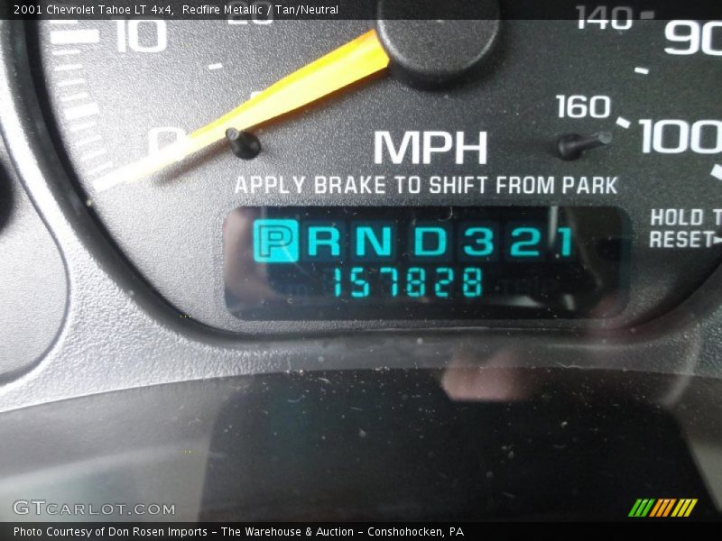 Redfire Metallic / Tan/Neutral 2001 Chevrolet Tahoe LT 4x4