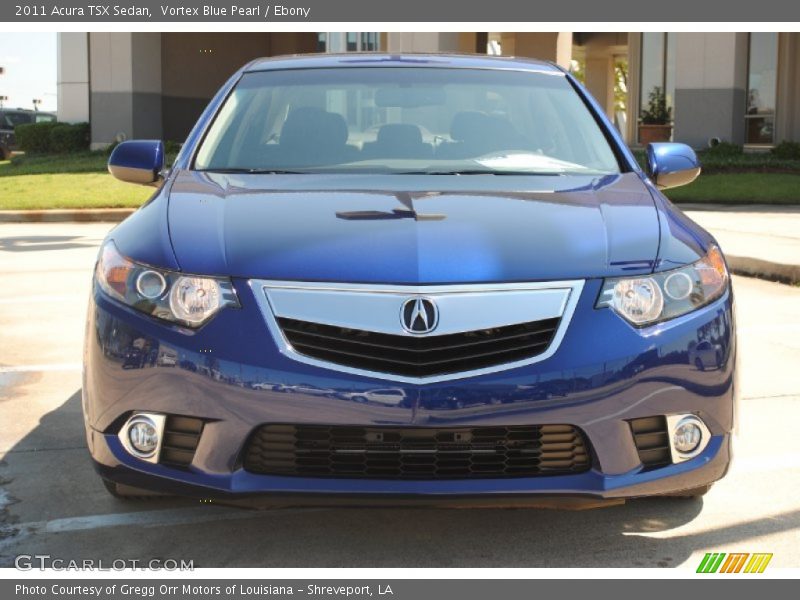 Vortex Blue Pearl / Ebony 2011 Acura TSX Sedan