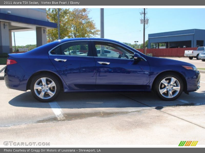 Vortex Blue Pearl / Ebony 2011 Acura TSX Sedan