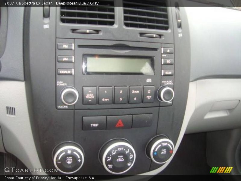 Deep Ocean Blue / Gray 2007 Kia Spectra EX Sedan