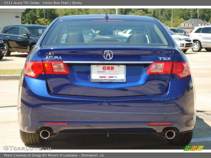 Vortex Blue Pearl / Ebony 2011 Acura TSX Sedan